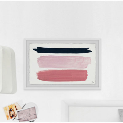 Blush Tones and Black by Marmont Hill - Picture Frame Painting Print