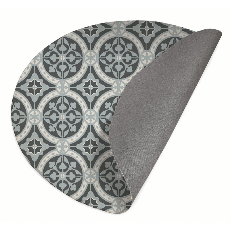 Tapis d'extérieur Aleah, Rond 5 pi