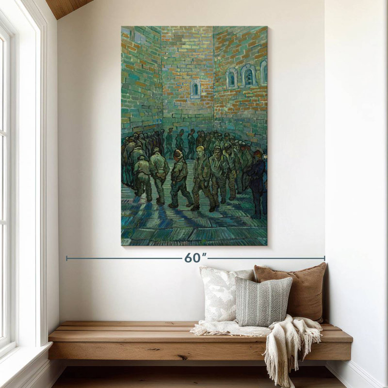 Leisha Prisoners Exercising, 51" H x 34" W