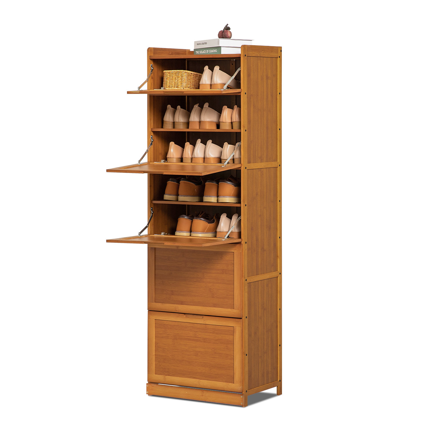 https://assets.wfcdn.com/im/36878754/compr-r85/2021/202122917/9-tier-27-pair-shoe-rack-organizer-bamboo-storage-stand-cabinet-with-door-for-hallway-entryway.jpg