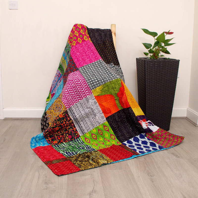 Geona Cotton Patchwork Quilted Bedspread