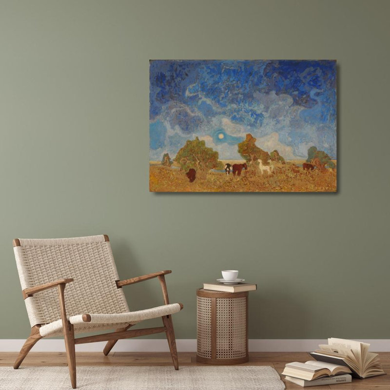 "Pampa" par Pedro Figari - Art sur toile tendue avec châssis, H 40 po x l 28 po