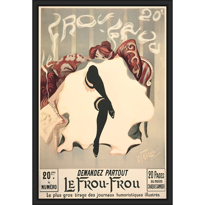 Impression d’art graphique sur papier « le from-from Lucien-Henri Weiluc », H 22,5 po x l 18,5 po x P 1,25 po