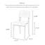 Petit tabouret de dossier Creamy-22336090