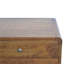 Table de chevet courbée en bois massif