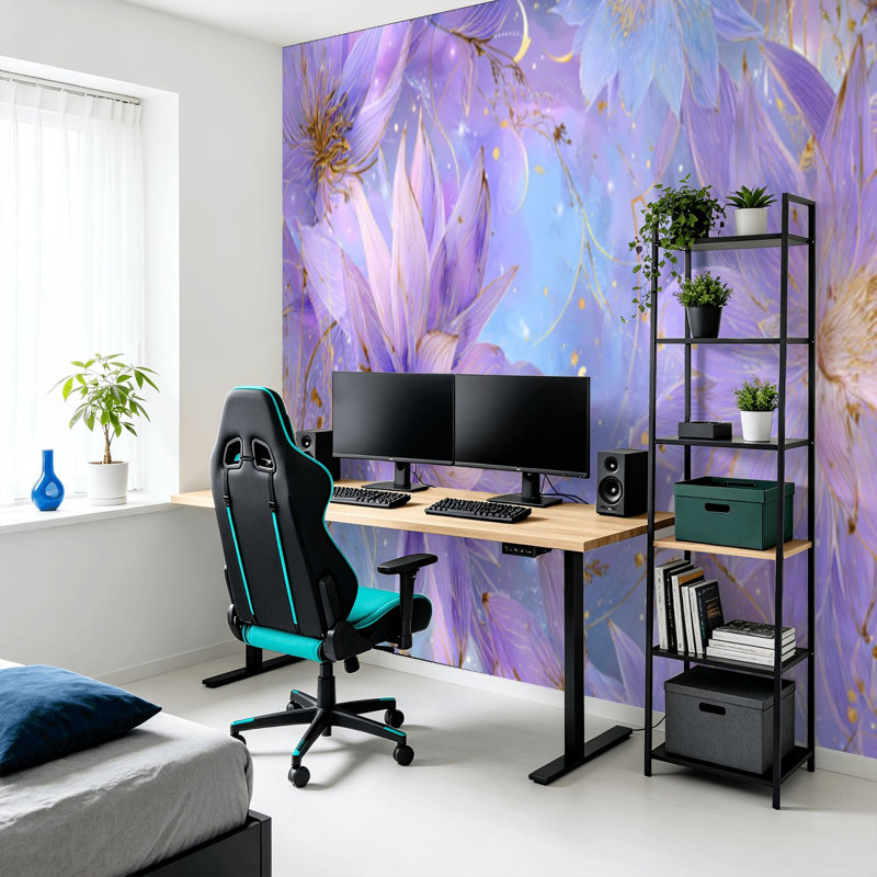 Papier peint adhésif auto-adhésif moderne pour la chambre à coucher L 69 po x l 96 po Peel and Stick