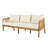 Uriel Solid Acacia Wood Conversation Set with Cushions