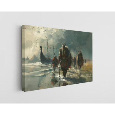 Reproduction d'art sur toile, "Viking Warriors", décoration murale moderne pour la maison et le bureau