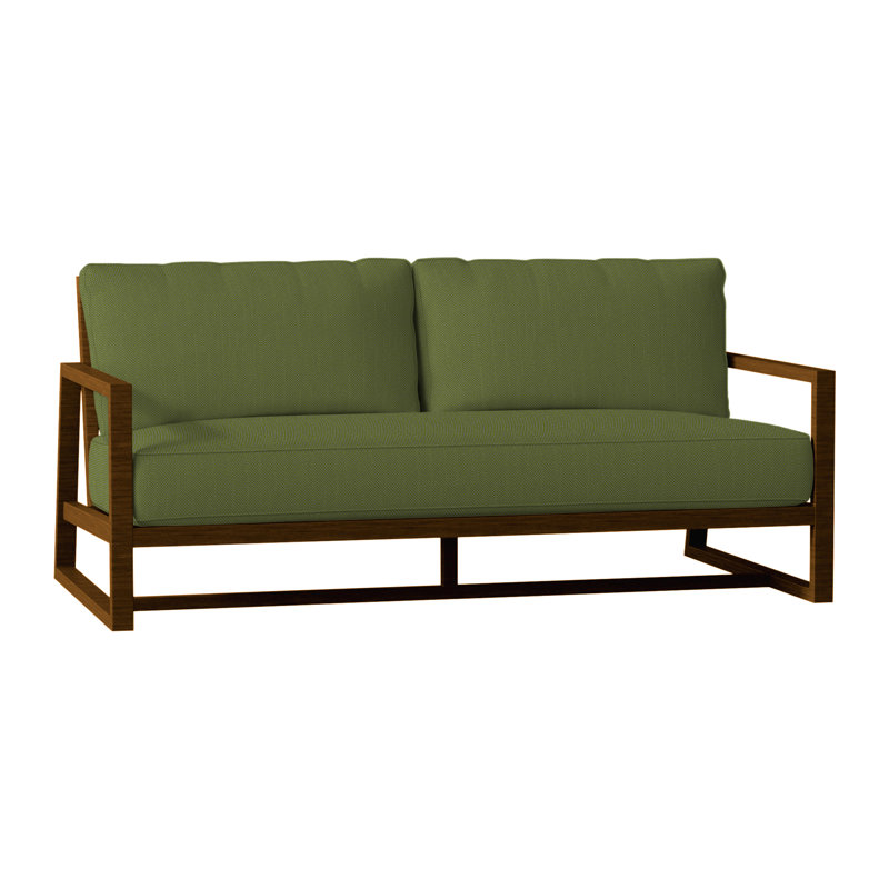 Causeuse Avondale, Welt + bourre standard, Forêt de lin, Aluminium Avondale