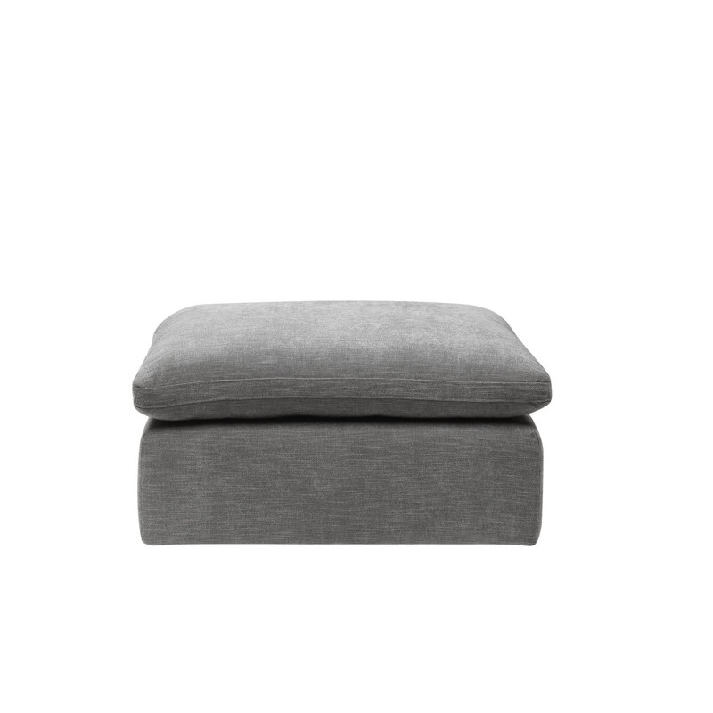 Canapé modulaire en lin avec repose-pieds Naveen