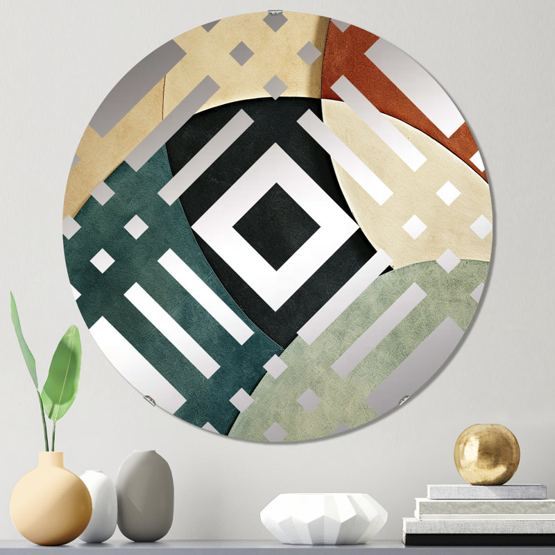 Delonix - Miroir décoratif diamant, 23,6 po x 23,6 po
