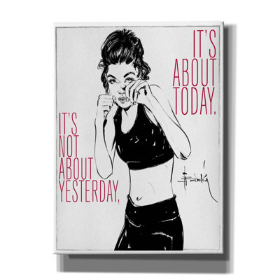 «It's About Today» par TM Borenstein, art mural sur toile