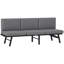 Causeuse d'extérieur 3-en-1 avec table pliante