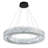 Wakeisha 24inch LED Ring Pendant Light Adjustable Dimmable Crystal Chandelier-721522191