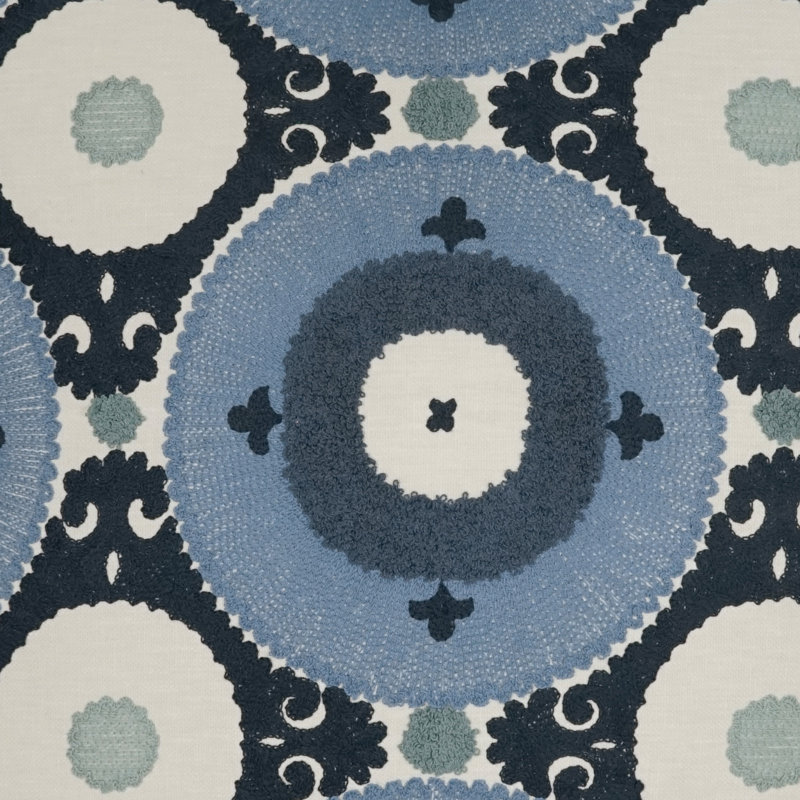 Kasbah Square Pillow Cover & Insert, Azure, Square 22"