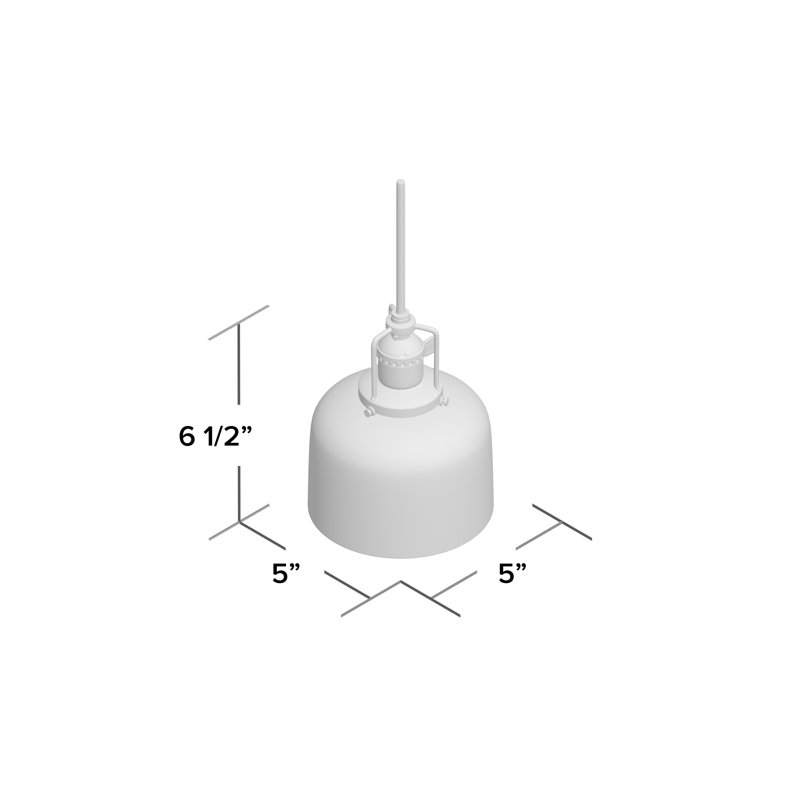 Shumway 1 - Light Single Pendant, Pewter