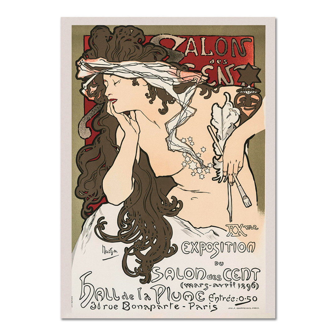 Acrylbild Salone Dei Cento von Alfons Mucha