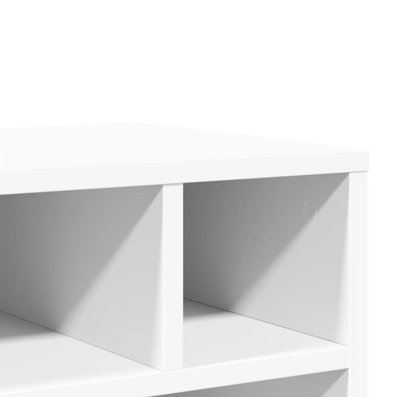 Support d'imprimante avec roues 16,1 po x 12,6 po x 18,9 po, Blanc