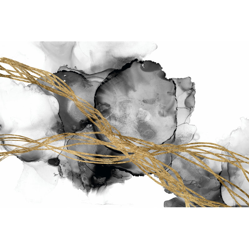 «Matrix Undulation I» par Jennifer Goldberger - peinture sur toile tendue, H 8 po x l 12 po