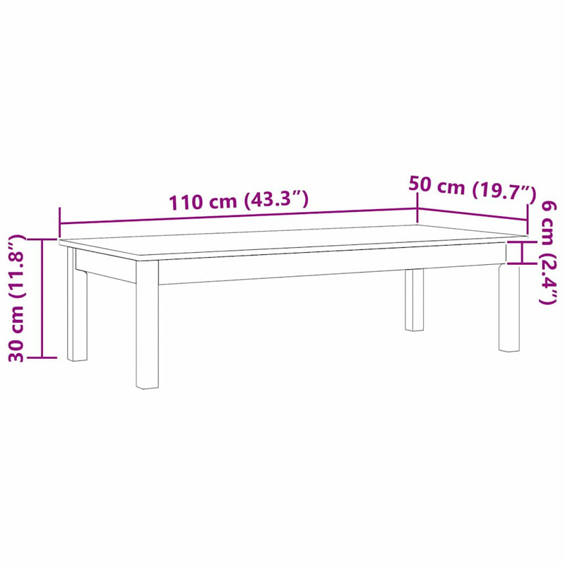 Solid Wood Coffee Table
