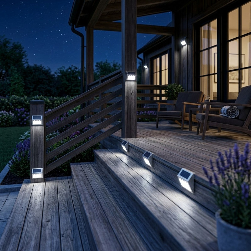 Natural Solar Powered Deck Light