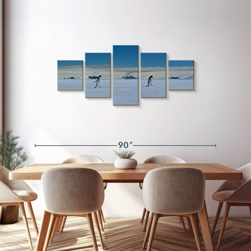Marching Penguins, 30" H x 68" W