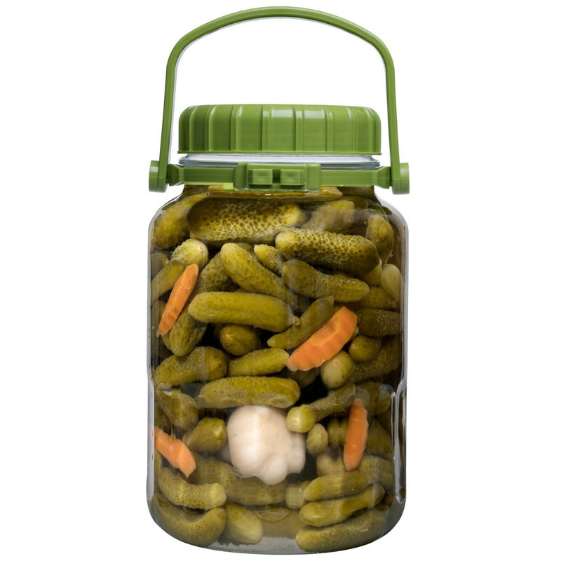 Glass Jar, 30cm H x 19cm W x 18cm D