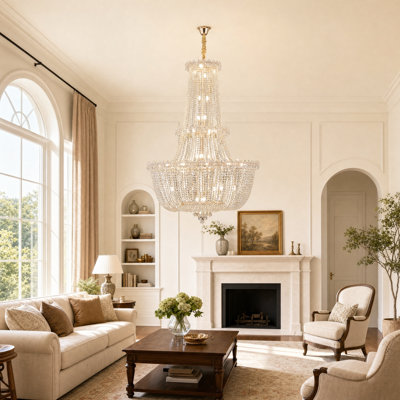 16-Light Dimmable Empire Chandelier