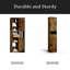 Armoire de rangement de 69 po de hauteur avec 2 portes de grange et 1 tiroir, unité de rangement étroite, tablettes réglables, armoire de plancher pour la salle de bain, le salon, le vestibule, la cuisine-1408939738