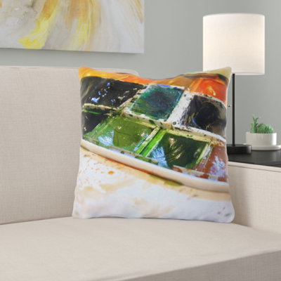 Bickford Watercolour Outdoor Square Pillow Cover and Insert