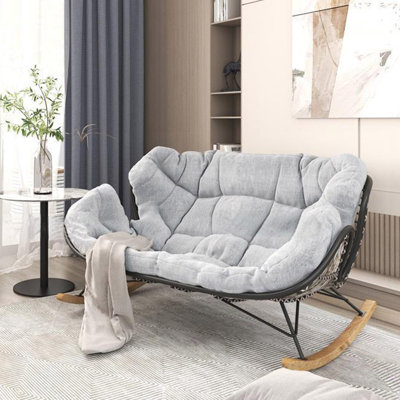 Stylish home balcony lazy leisure rocking chair