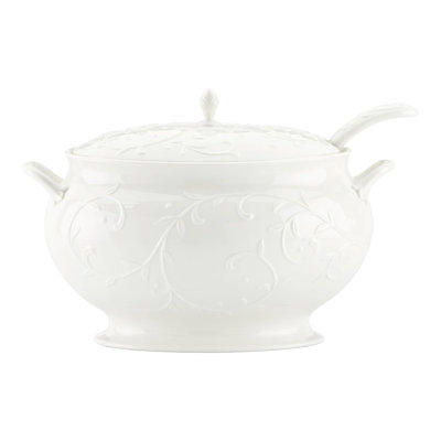 Opal Innocence Carved 3Pc Soup Tureen Set