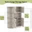Armoire de rangement modulaire 75 "avec vestibule et 4 crochets pour le salon et le couloir-1661506801