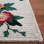 Tapis ivoire / rouge en laine touffeté à la main Akyrie-1962283993