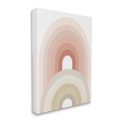 Grand et petit arc-en-ciel désert terre cuite beige palette