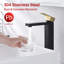 Robinet de lavabo vasque Sumerain, robinet de salle de bain haut monotrou à poignée simple, robinet de meuble-lavabo en acier inoxydable 304-112231922