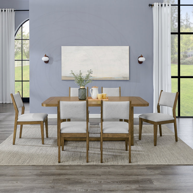 Parker 7-Piece Dining Set with Trestle Base