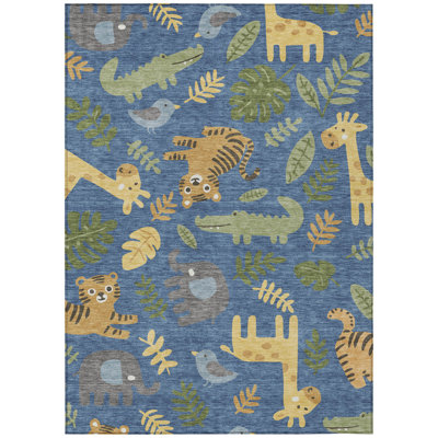 Machine Washable Indoor/Outdoor Chantille ACN2578 Kids Rug
