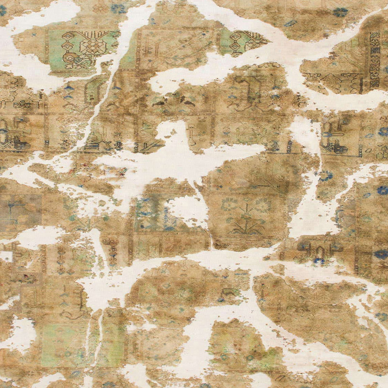 Tapis abstrait moderne 1129, Carré 5 pi