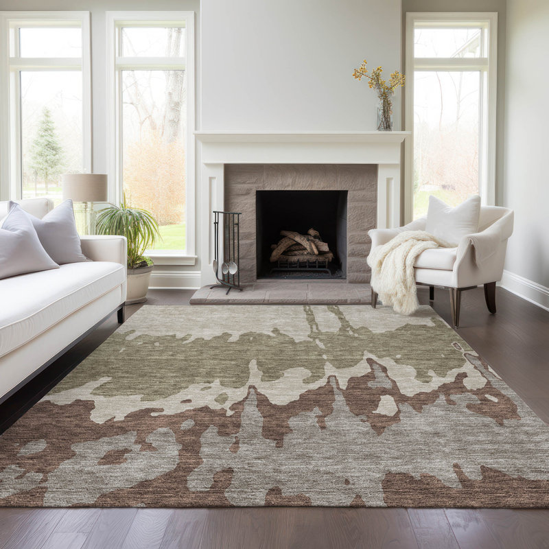  Chayden Area Rug with Non-Slip Backing, Rectangle 5' x 7'6"