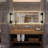 18inch 1 - Light Dimmable Black Metal Flush Mounted Wall Sconce Light, Vintage Style-1804444212
