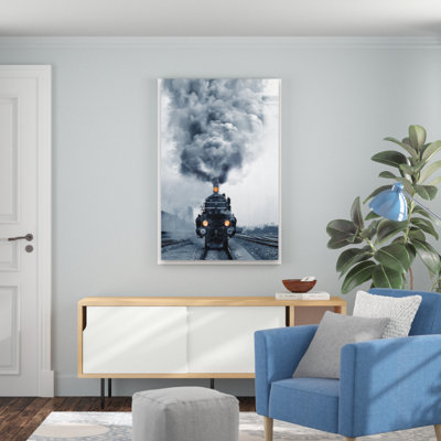 'The Locomotive Steam Train' Photographic Print on Canvas 32 x 48 x 1.5" 1 Panel