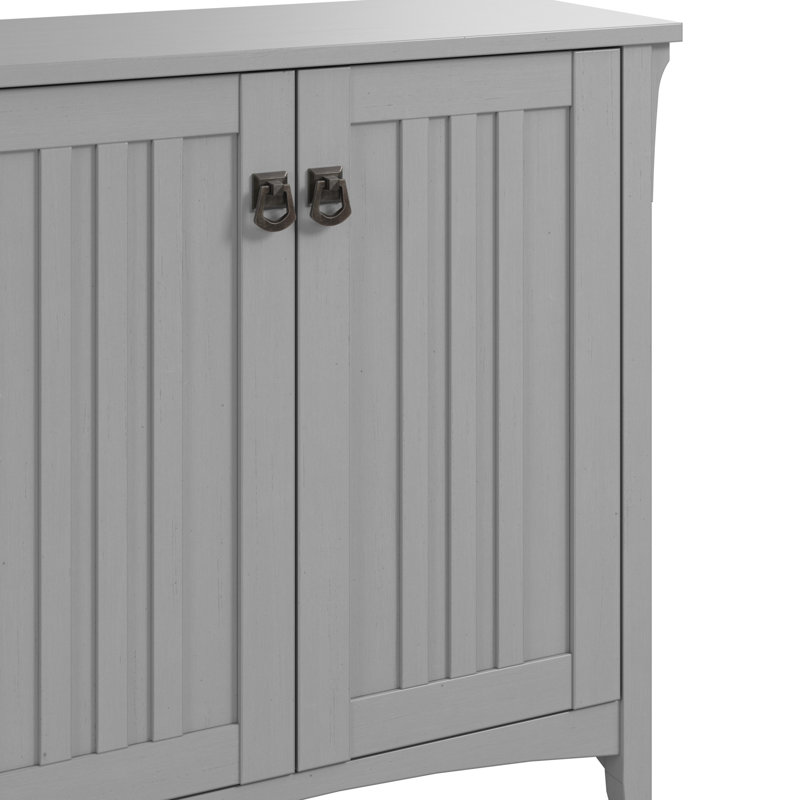 Armoire d'appoint 2 portes avec tablette ajustable l 31,5 po Keyion , Gris Cape Cod