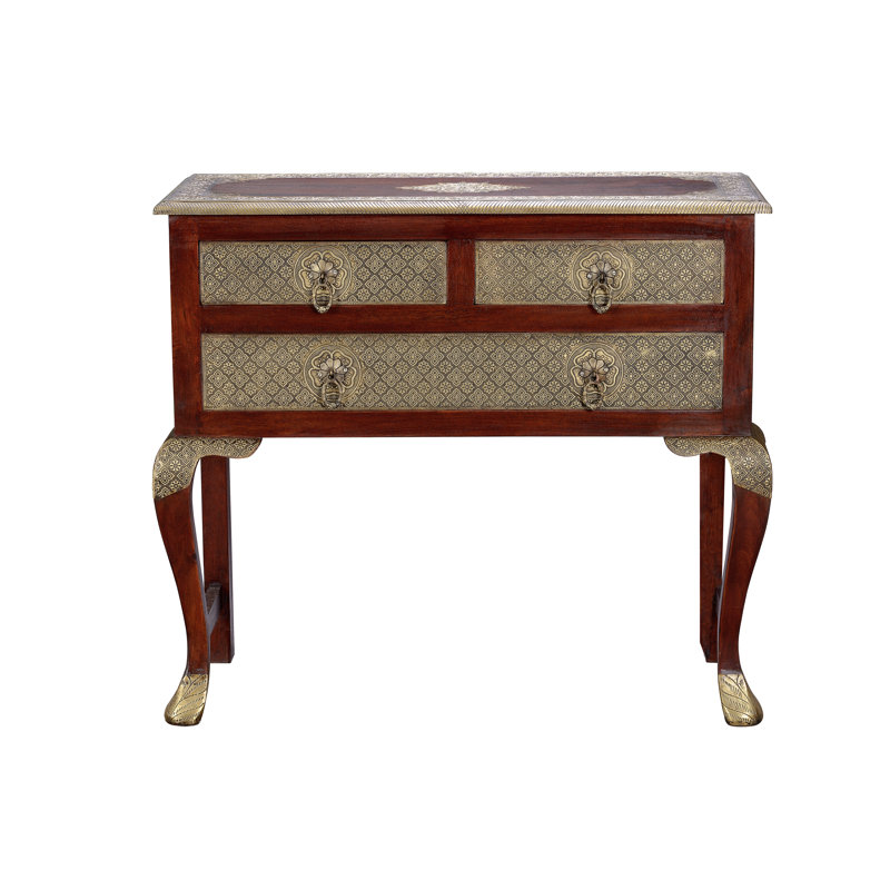 Sakho 86cm Solid Wood Console Table