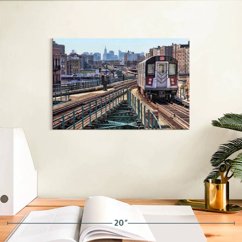 New York Subway Train, 8" H x 12" W