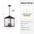 3 - Light Outdoor Hanging Lantern