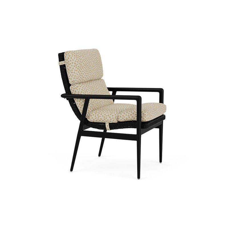 Cascade Outdoor Dining Armchair, Bebot Sisal, Ebony