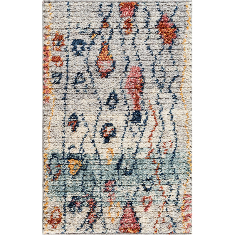 Victorville Abstract Indoor Rug, Rectangle 2'2" x 3'