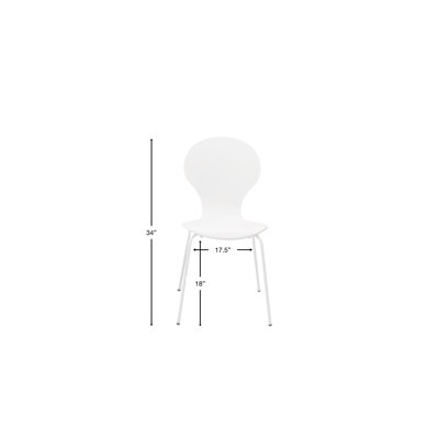 Ensemble de 4 chaises de salle à manger Kassius avec pieds chromés