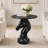 Black Marble Horse Head Accent Table
